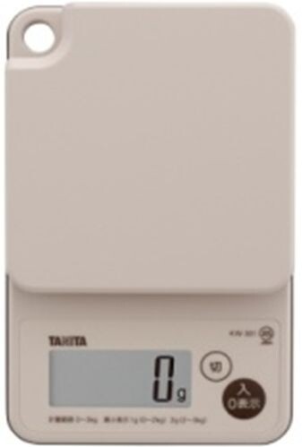 Tanita Waterproof Kitchen Scale 3kg Ivory KW301IV