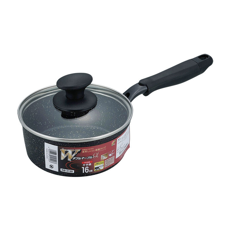 Wahei Freiz W Marble Alpha IH Saucepan 16cm RB-2120