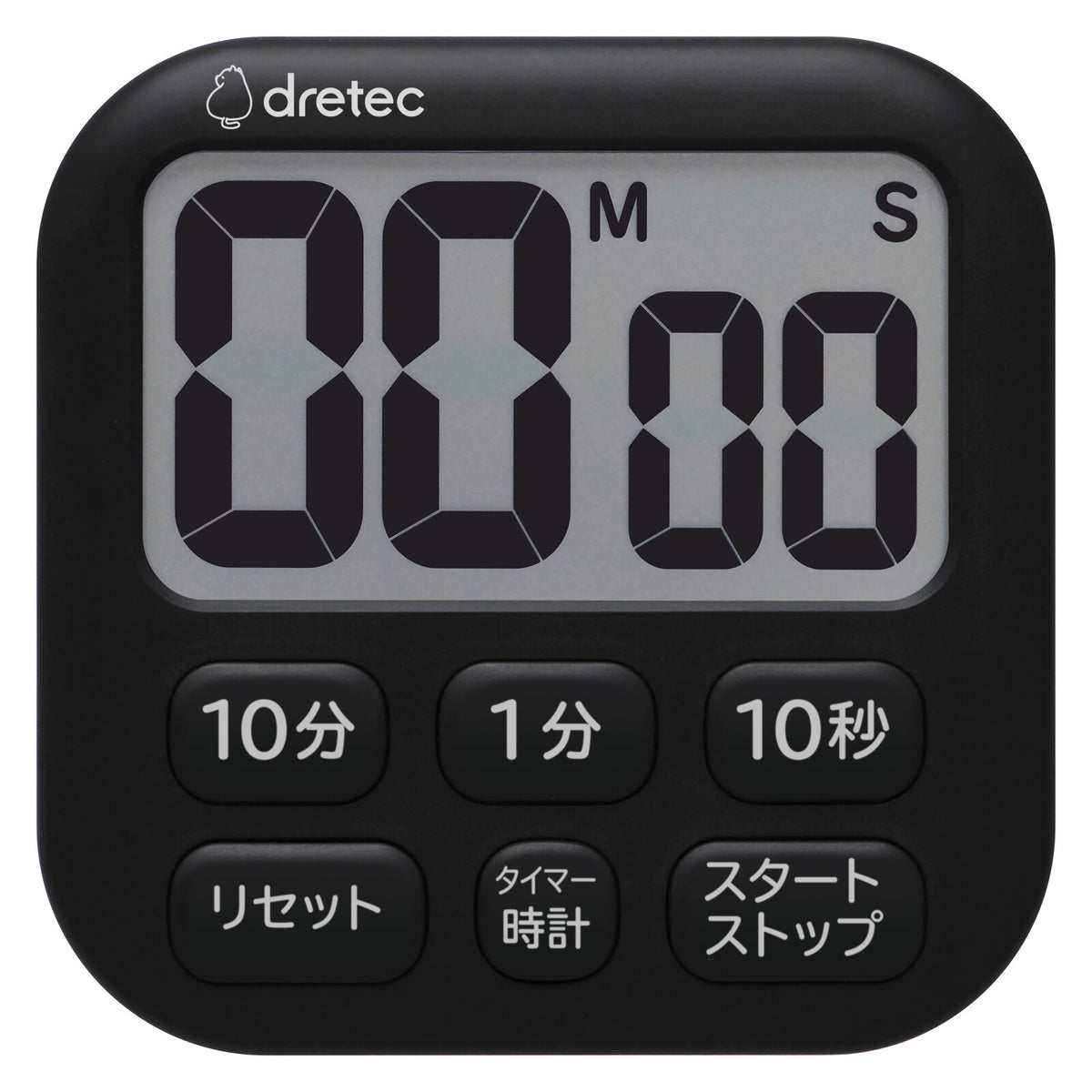 Dretec Popola 6 Kitchen Timer Black T-621BK