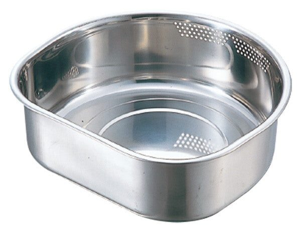 Maruefu 18-8 Stainless Steel D-Shape Wash Tub 30cm