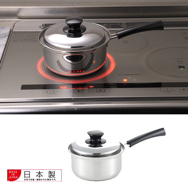 Azuma Integrate Stainless Steel 3-Layer Saucepan 18cm