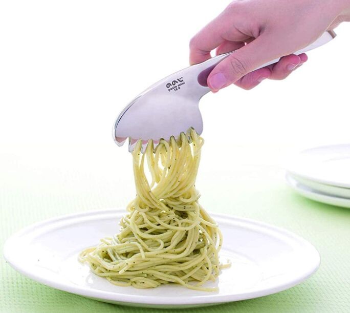Nonoji Pasta Mini Tongs Stainless Steel 19.3cm LTG-S04SA