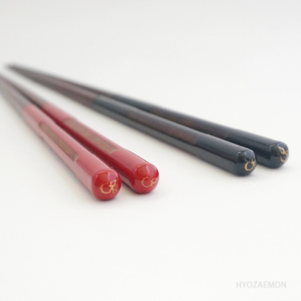 Hyozaemon Hori Yonjo Dishwasher-Safe Chopsticks Red Medium 21.5cm