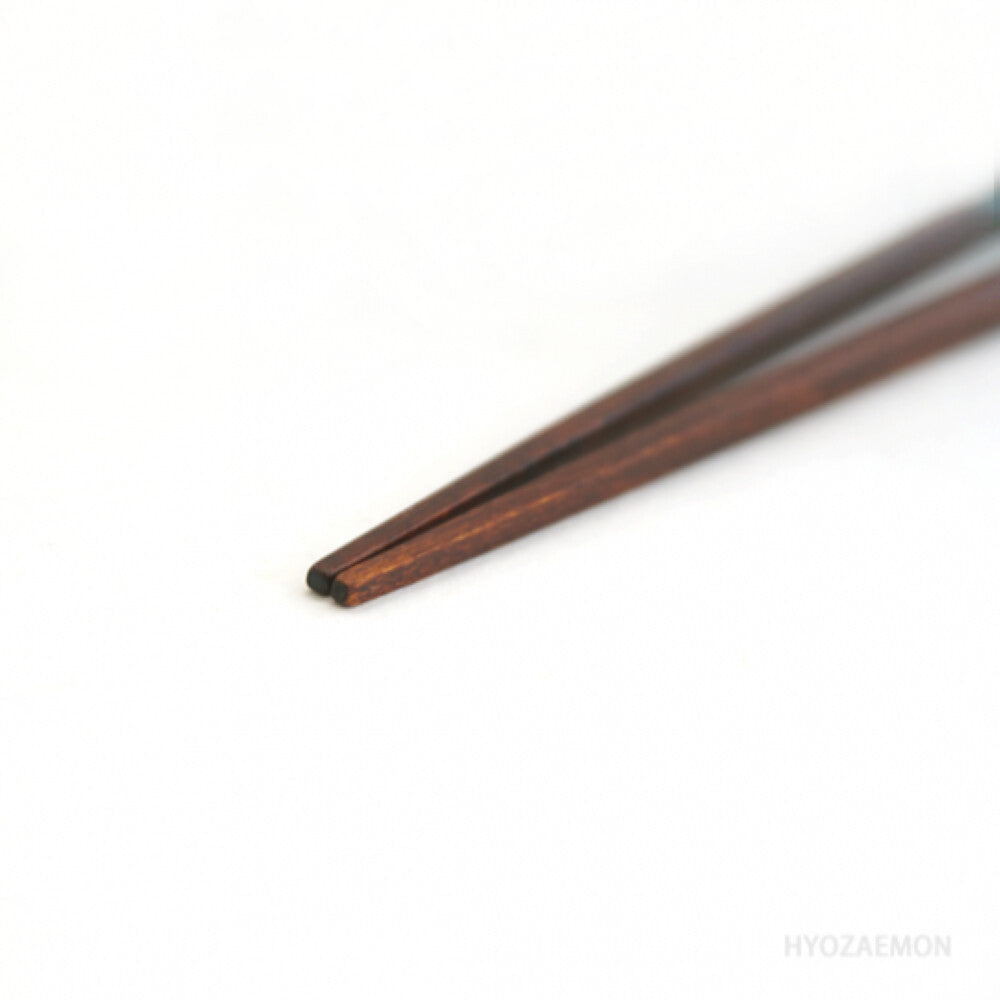 Hyozaemon Kikkou-bori Square-Tip Chopsticks Red Medium 21.5cm