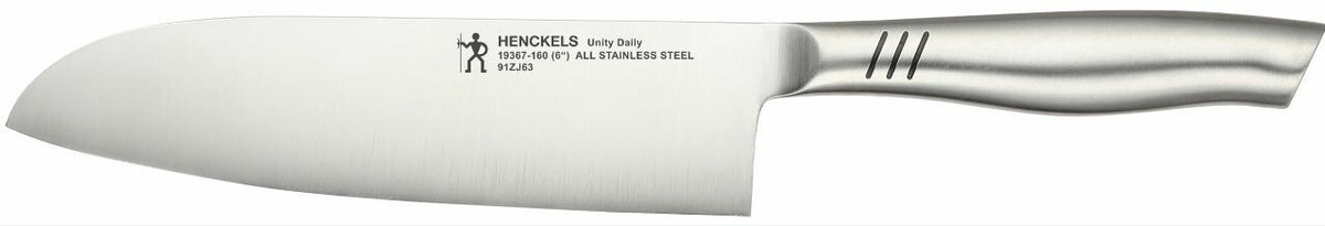 Henckels Unity Daily All Stainless Santoku Knife 16cm