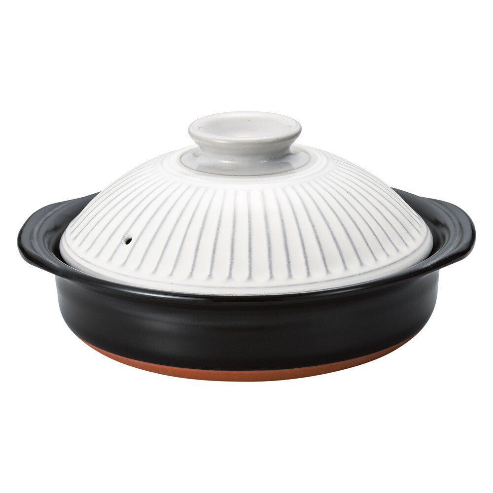 Ginpo Kikka Kohiki Donabe Clay Pot Size 7