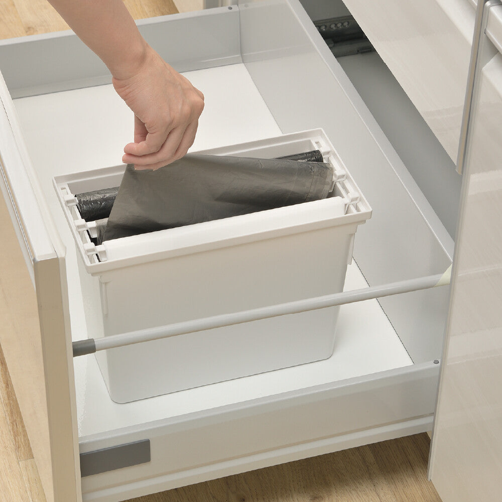 Richell Totono Garbage Bag Stocker R for Drawers White