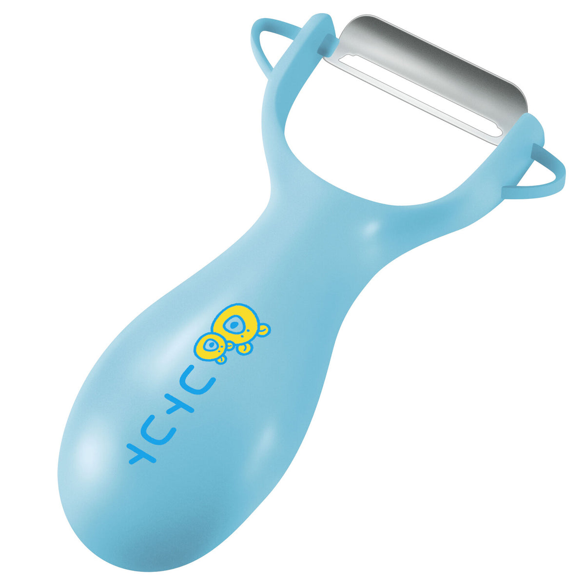 Shimomura Kotokoto Easy Grip Kids Peeler Blue CO-603B