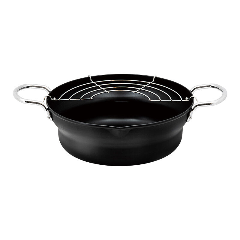 Wahei Freiz Kararizu IH Tempura Pot with Drain Rack 24cm RB-2764