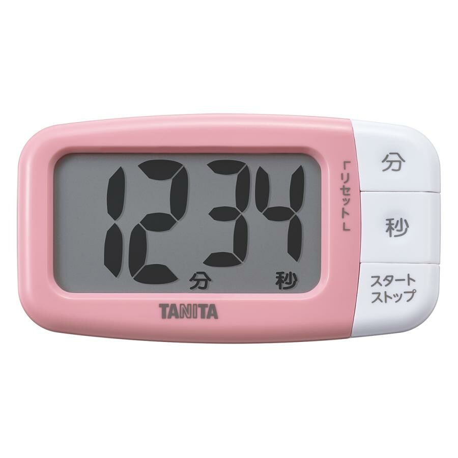 Tanita Large Display Kitchen Timer Strawberry Pink TD-430