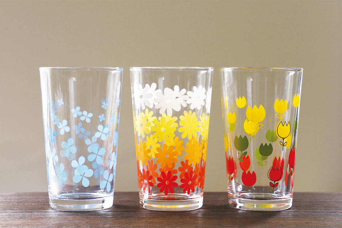 Toyo-Sasaki Glass Retro Showa Print Tumbler Funny 275ml