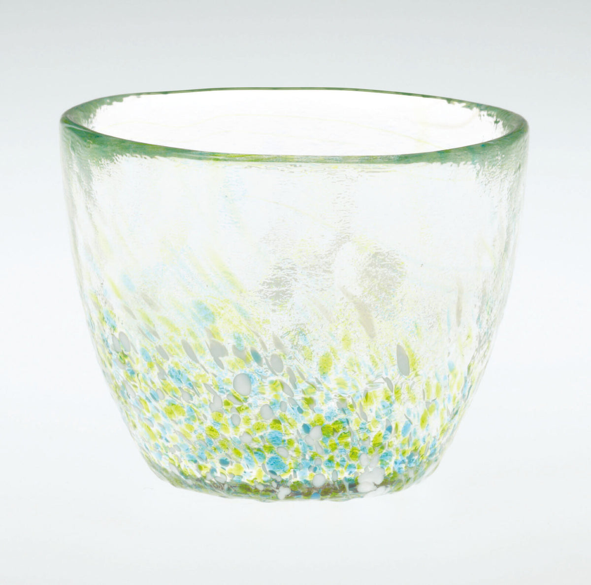 Toyo-Sasaki Glass Menchoko Noodle Dipping Cup, Green