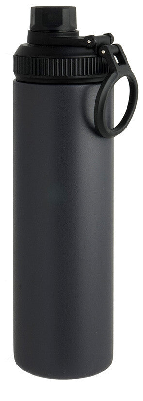 Living Welf Slim Water Bottle 650ml Black