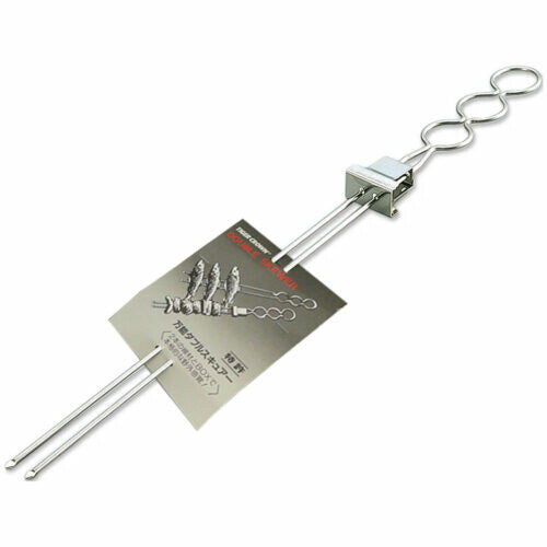 Tiger Crown Stainless Steel Double Prong BBQ Skewer Large 46.5cm 156