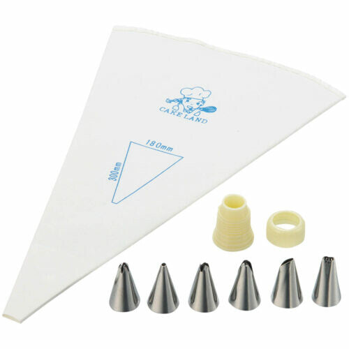 Tiger Crown Pastry Piping Bag with Stainless Steel Tip