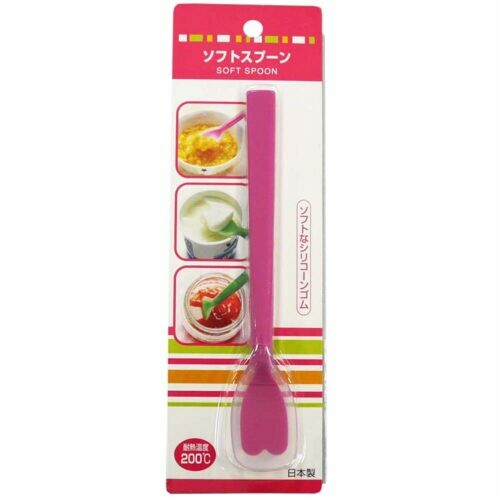 Tiger Crown Soft Silicone Spoon Pink 2253
