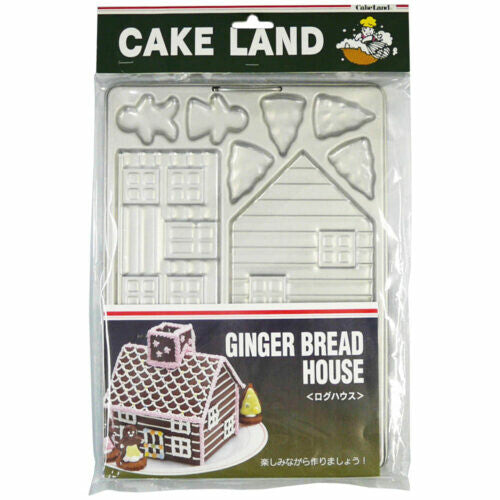 Tiger Crown Gingerbread House Cookie Cutter Set Log House 2331
