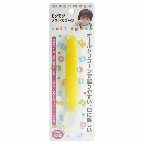 Tiger Crown Mogumogu Soft Silicone Baby Spoon Yellow 4404