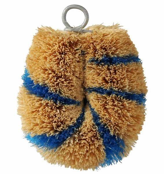 Kamenoko Tawashi Shimashima Mini Mini Scrub Brush Blue