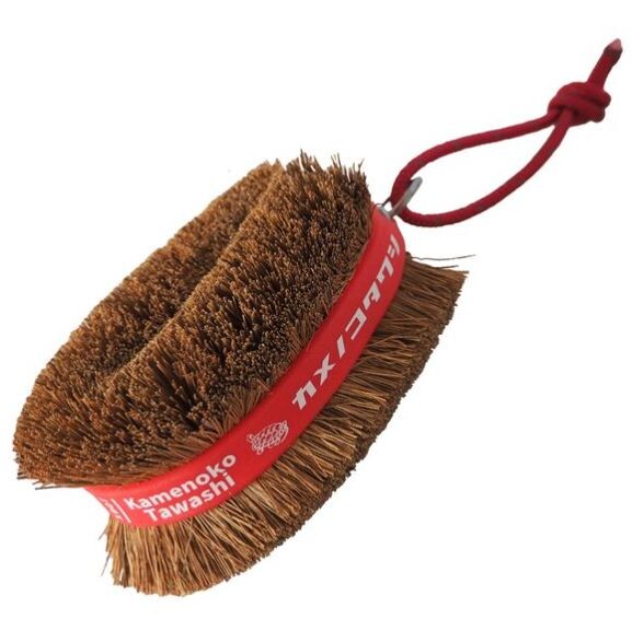 Kamenoko Tawashi Obi Red Scrub Brush