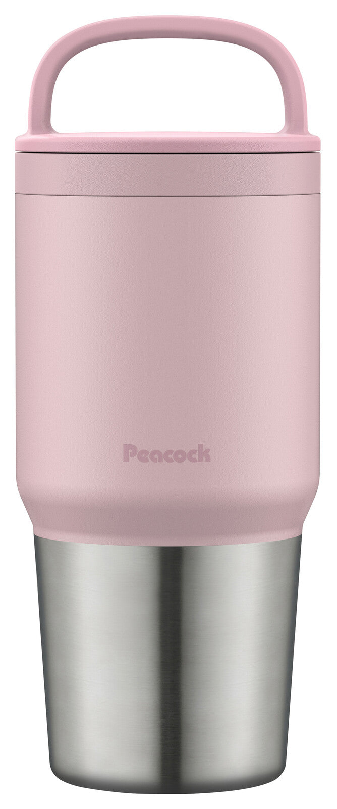 Peacock Screw Top Mug Bottle 600ml Powder Pink AEF-60