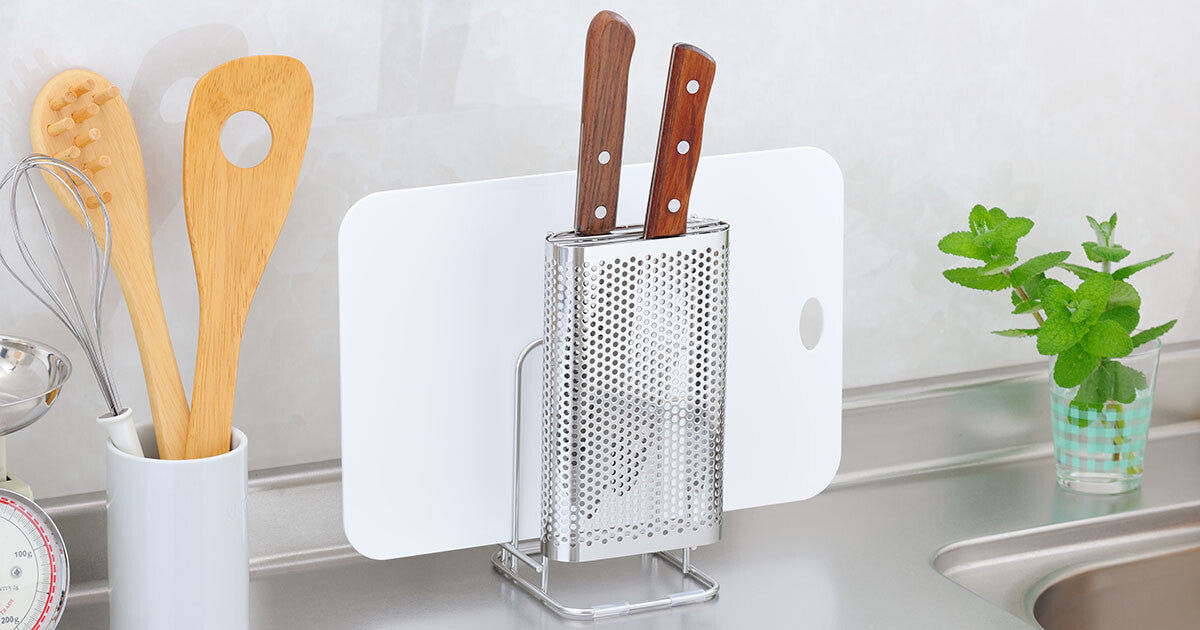 Wahei Freiz SUI Meister Stainless Cutting Board and Knife Stand SUI-723