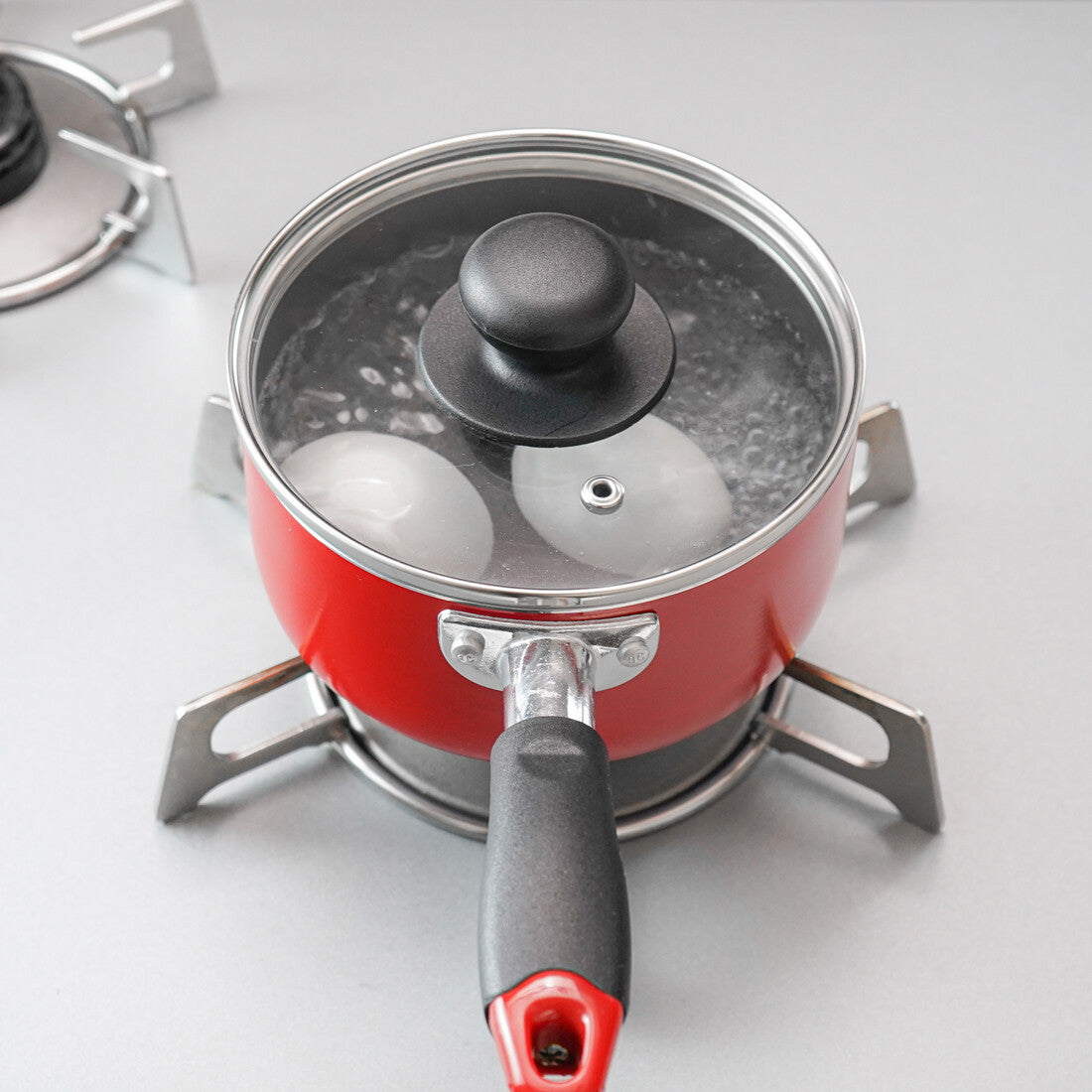 Wahei Freiz Mini Milk Pan with Glass Lid 14cm Red RB-2907
