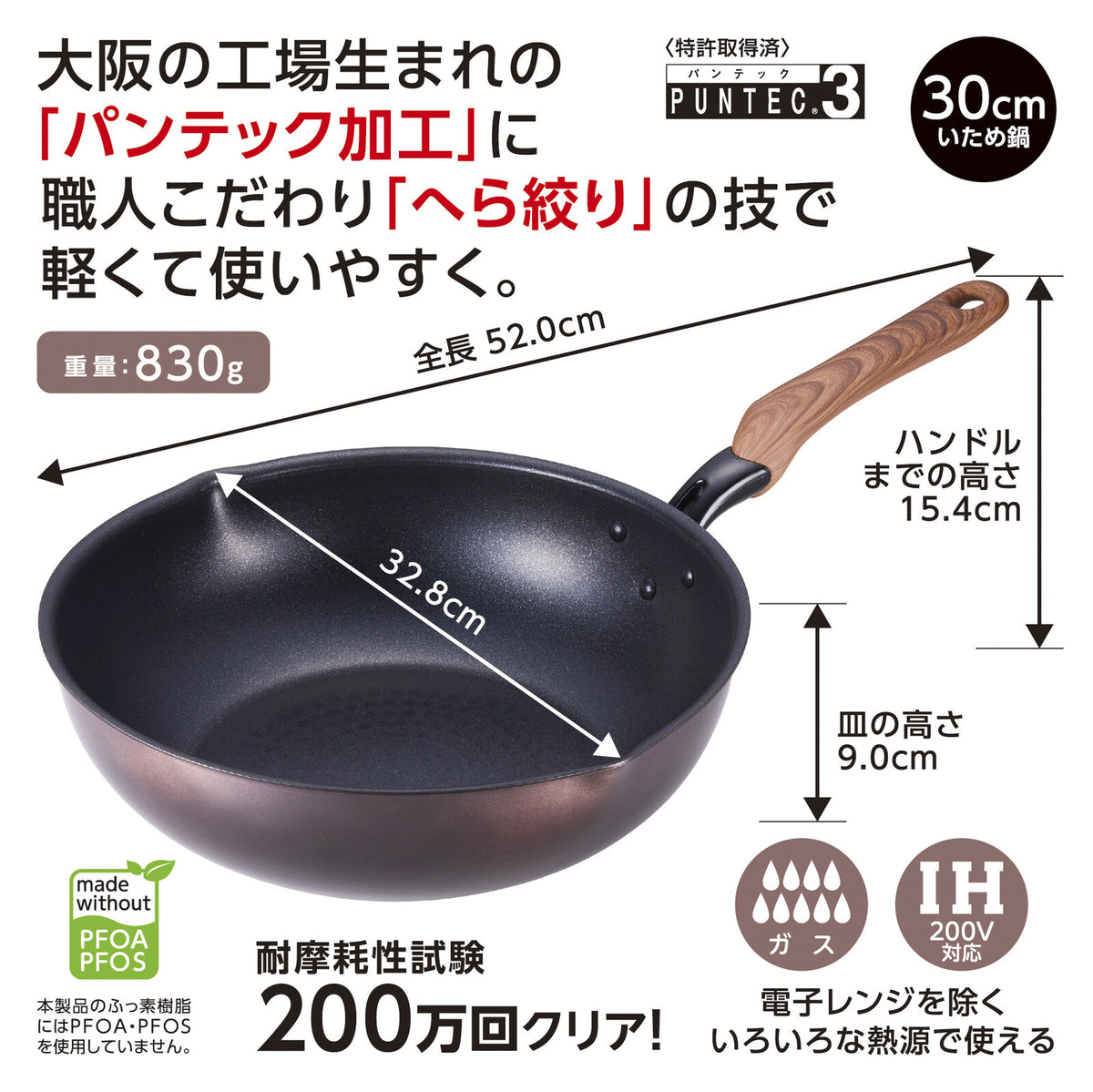 Takehara Seikan Waraku-tei Aya Induction (IH) Pan