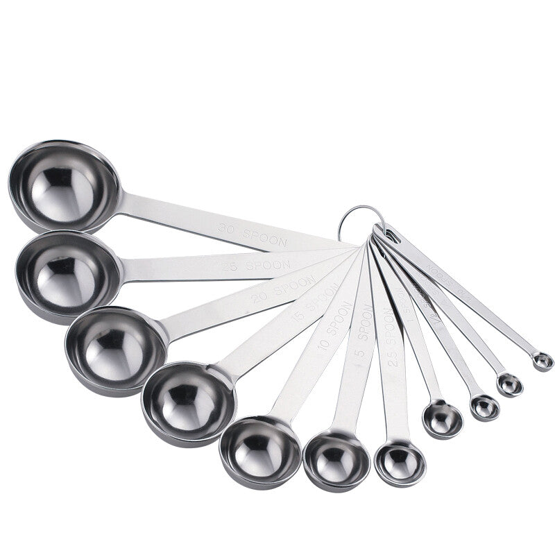 Wadasuke Extra Thick Stainless Steel Measuring Spoons Set of 11 4911-0011