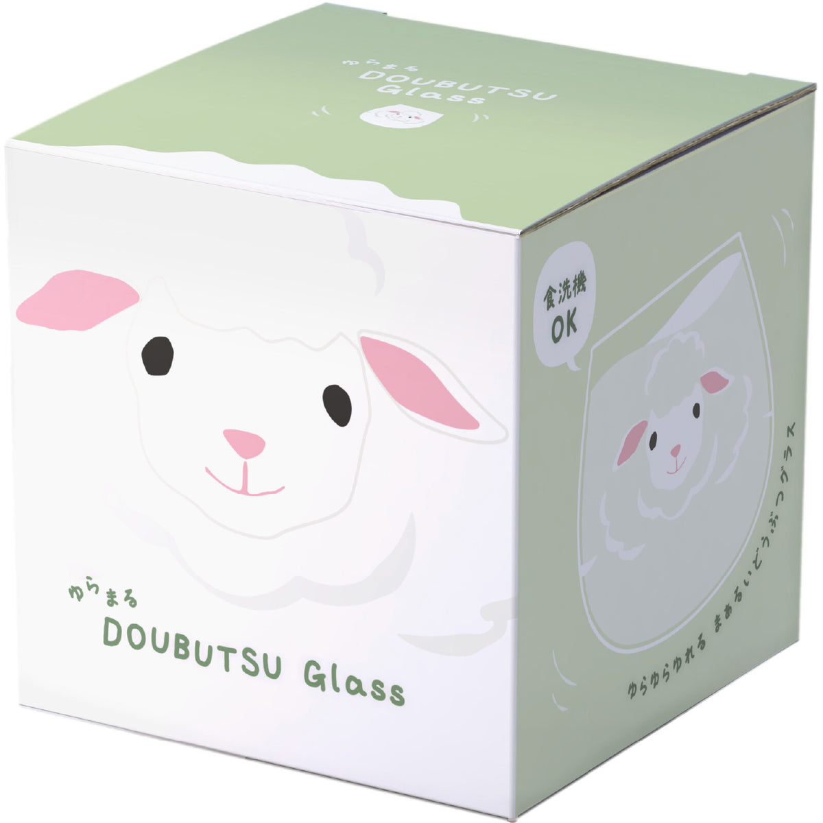 Toyo-Sasaki Glass Yuramaru Animal Tumbler, Sheep Pattern, 320ml