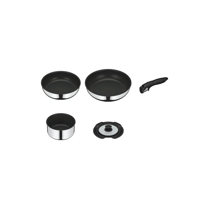 Thermos Removable Handle Frying Pan 5-Piece Set Stainless KSF-5A