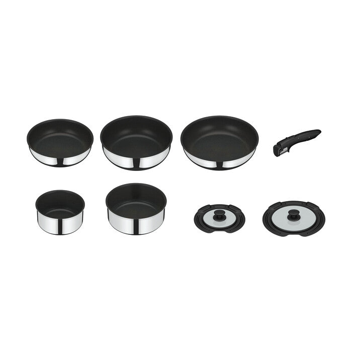 Thermos Removable Handle Frying Pan 8-Piece Set Stainless KSF-8A