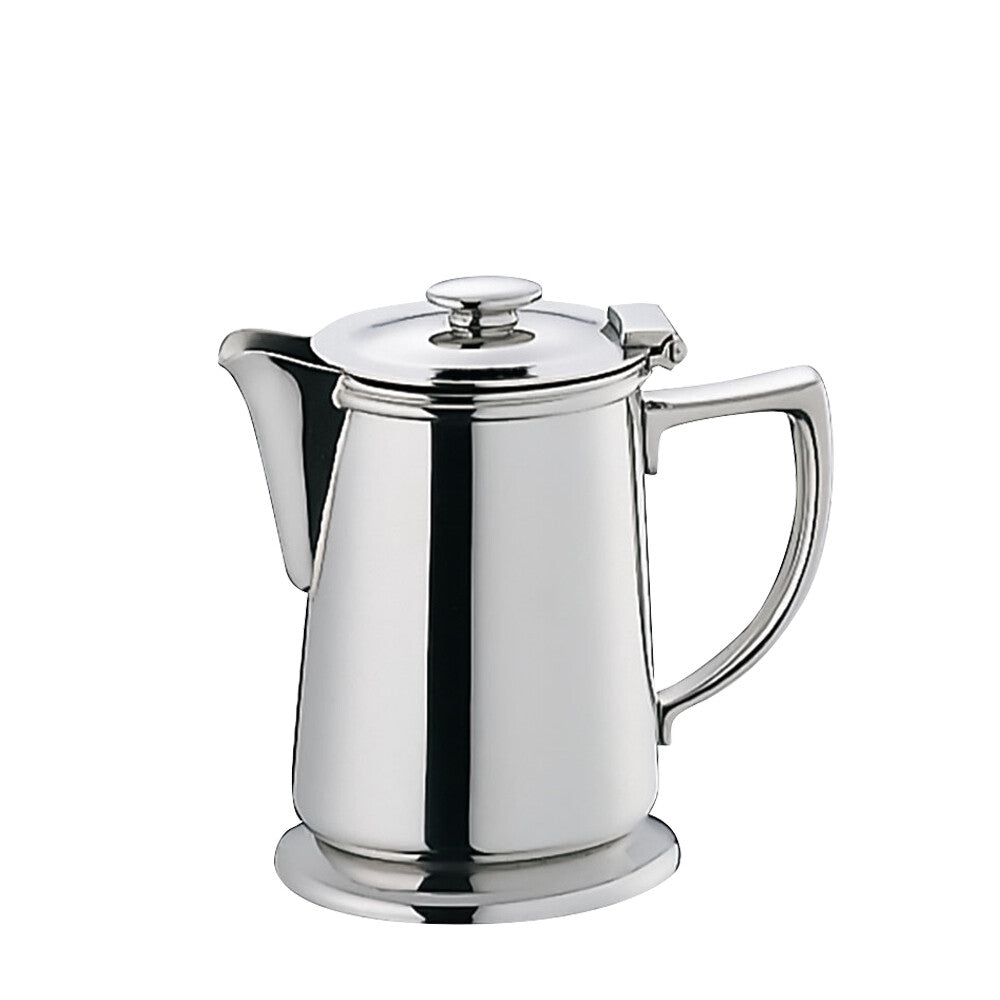 Wadasuke B Type Oval Stainless Milk Pot with Lid for 5 People 2243-0507