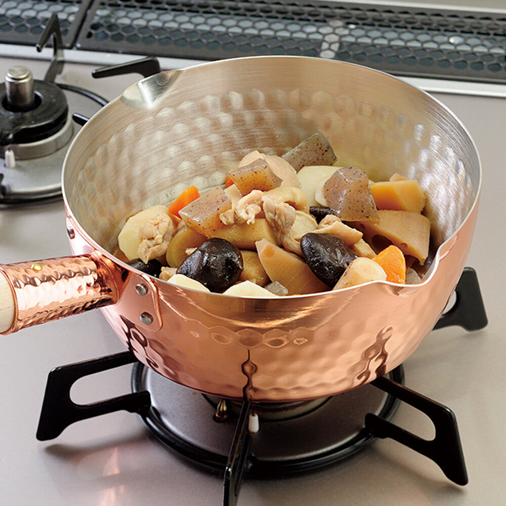Tanabe Kanagu Copper Yukihira Saucepan 18cm 4406