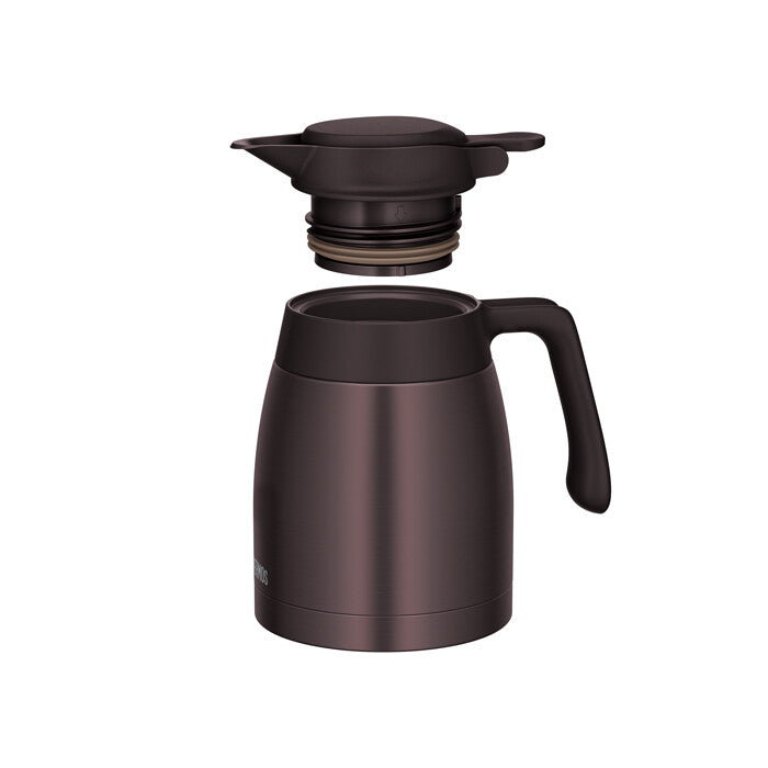 Thermos Vacuum Insulated Pot 1000ml Brown TTG-1000