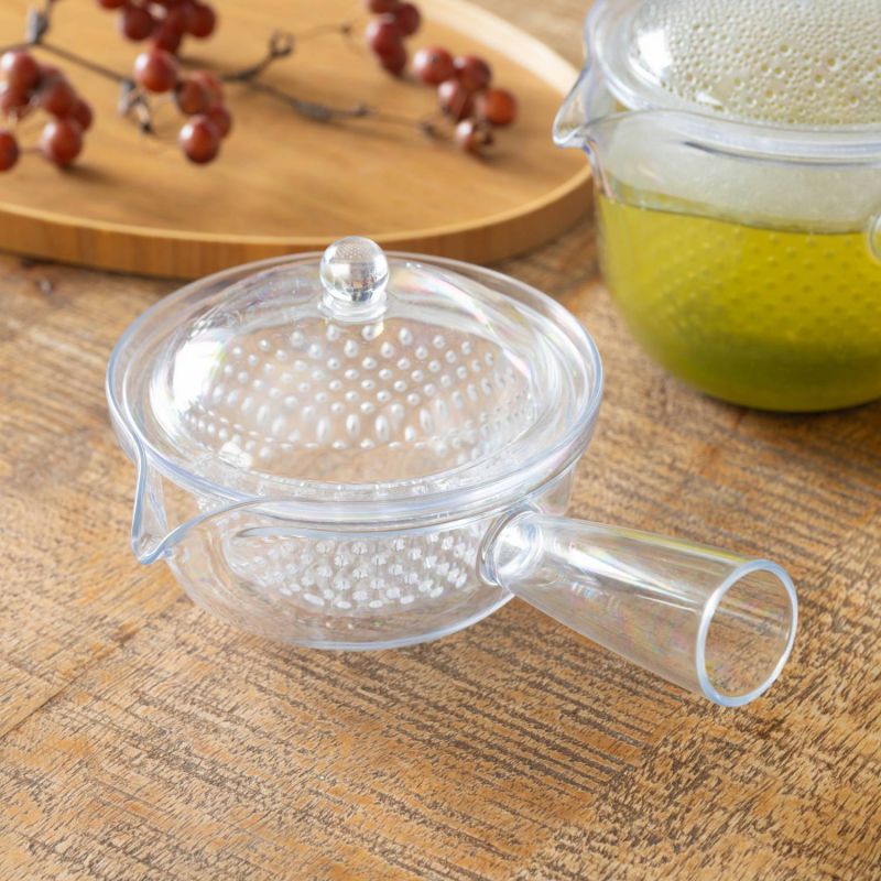 SALUS Clear Teapot Kyusu Style for Black & Green Tea 260ml