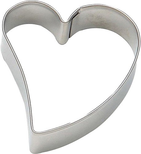 Tiger Crown Heart Curve Cookie Cutter Large Stainless Steel 1378