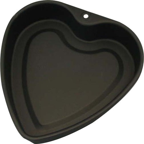 Tiger Crown Black Deco Heart Cake Pan Medium 16.8cm 5009