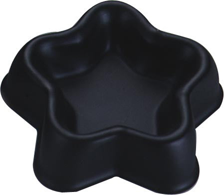 Tiger Crown Black Fruit Cake Pan Star Silicone Coated Steel 5070