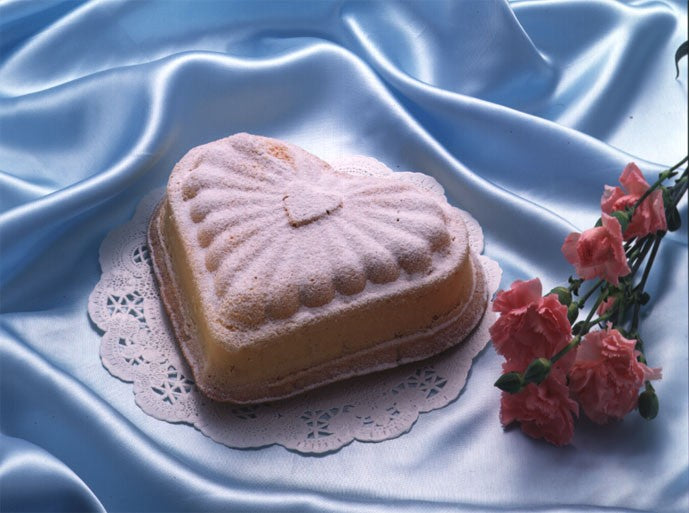 Tiger Crown Elegance Heart Cake Pan 150mm Tin Plated Steel 2315