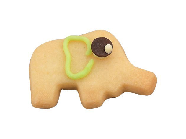 Tiger Crown Stainless Steel Animal Cookie Cutter Elephant 45mm 1280