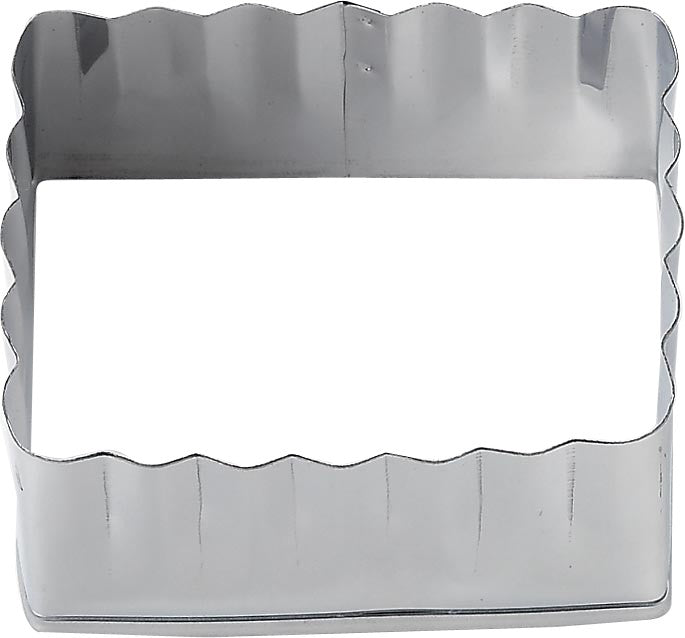 Tiger Crown Stainless Steel Rectangle Cake Cutter with Fluted Edge 6.9cm 560