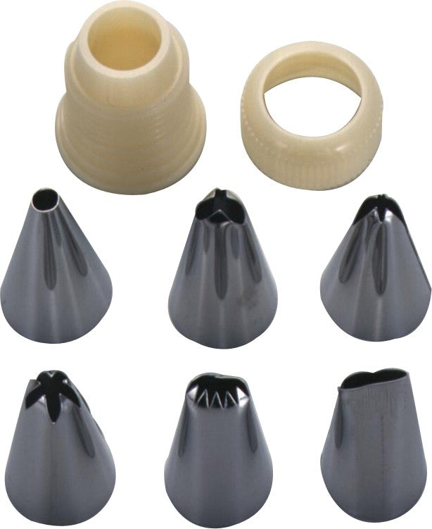 Tiger Crown Stainless Steel Piping Tip Set with Cap 391