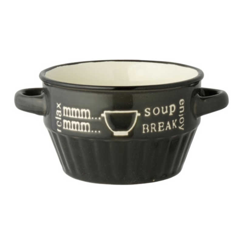 Living Enjoy Mini Soup Cup Black