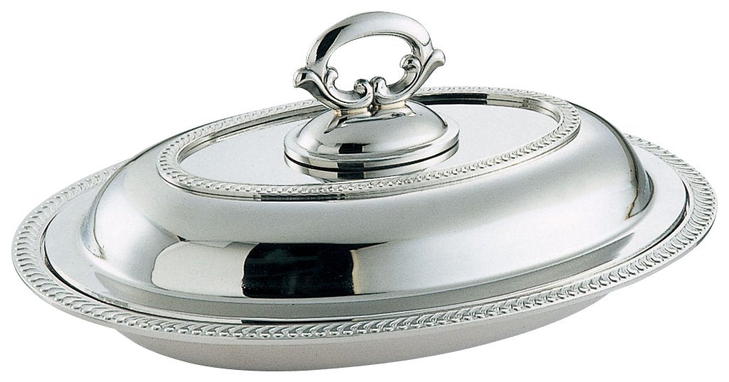 Wadasuke Stainless Monterey Oval Entree Dish 2406-3000
