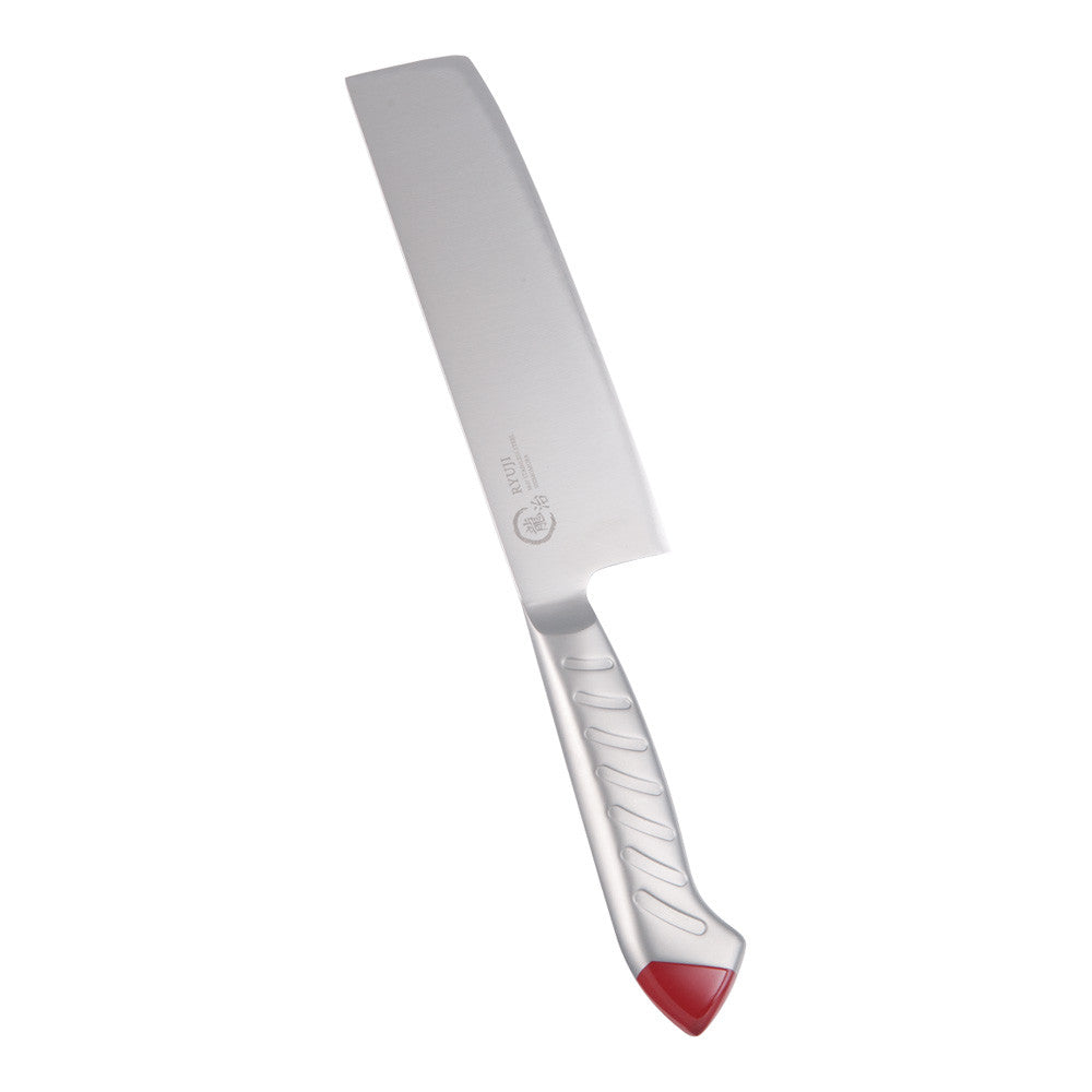 Shimomura Ryuji Stainless Color Nakiri Knife 16.5cm Red