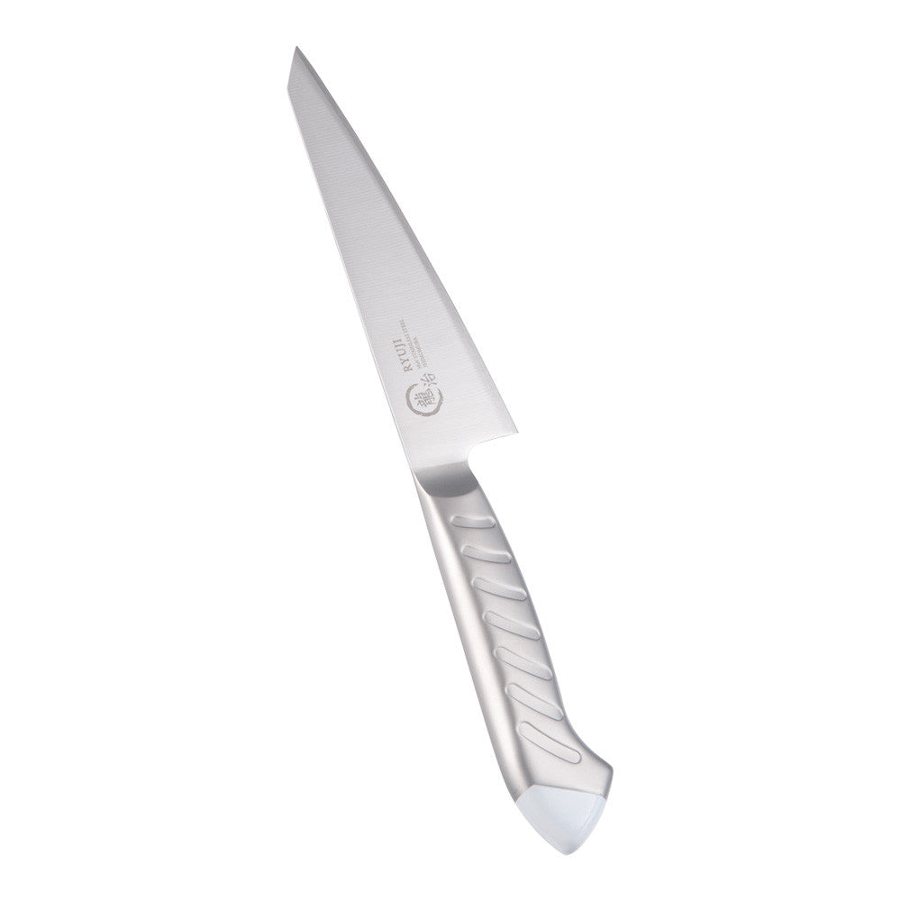Shimomura Ryuji Stainless Color Honesuki Boning Knife 15cm White