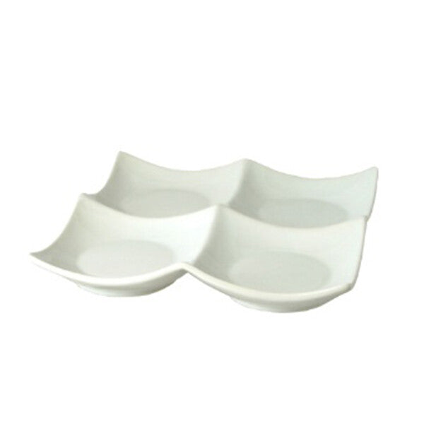 Living White Series Square Appetizer Plate 20cm