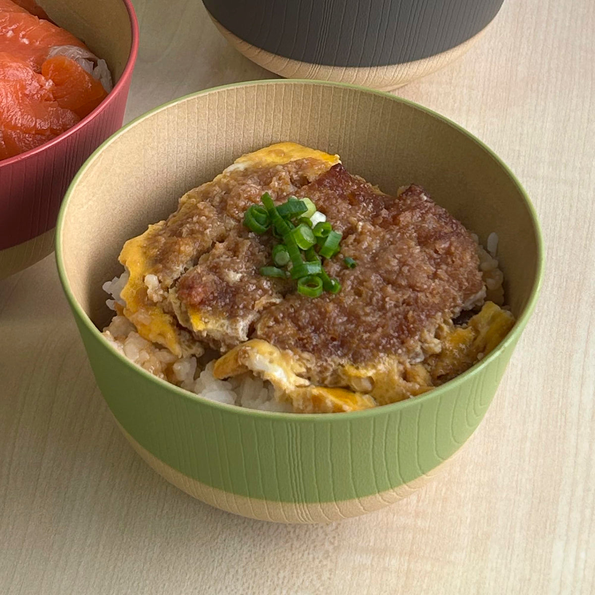 Kanoh Yasashii Irodori Rice Bowl Ruri Blue x Uguisu Green