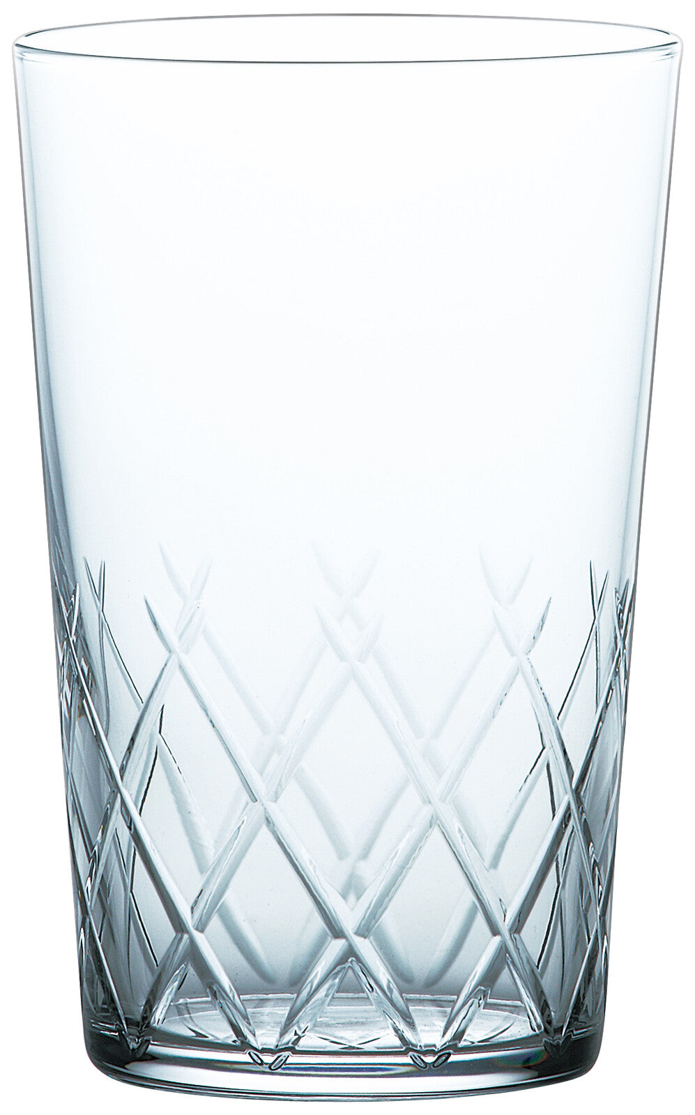 Toyo-Sasaki Glass Thin Ice Yarai Cut 8 Tumbler 265ml